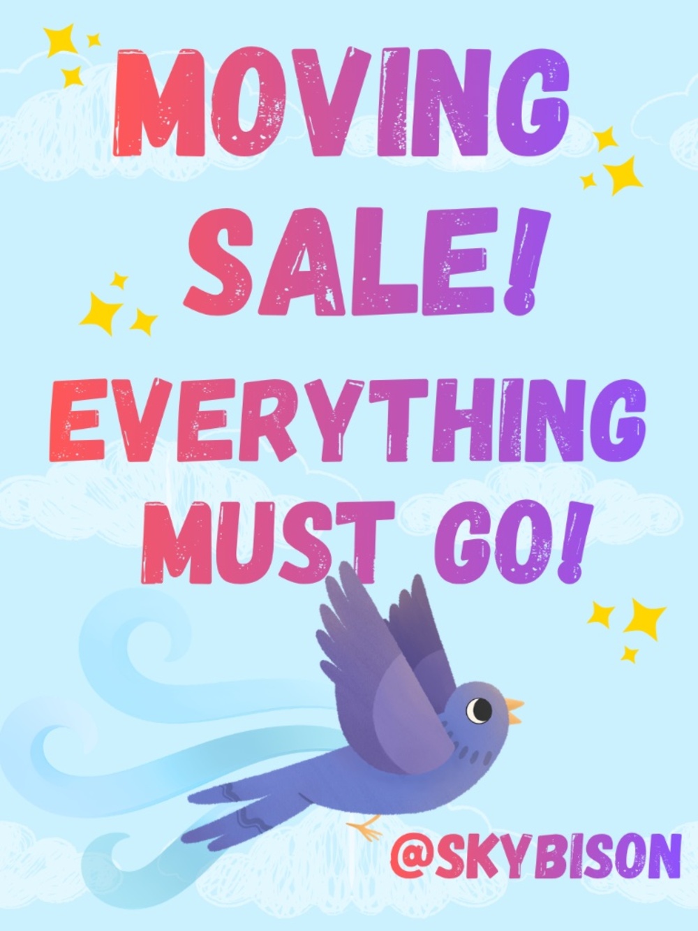MOVING SALE